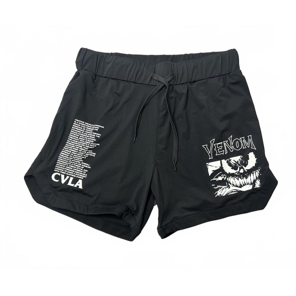 CVLA X Marvel Men's Black Venom Graphic Shorts Medium NWOT
